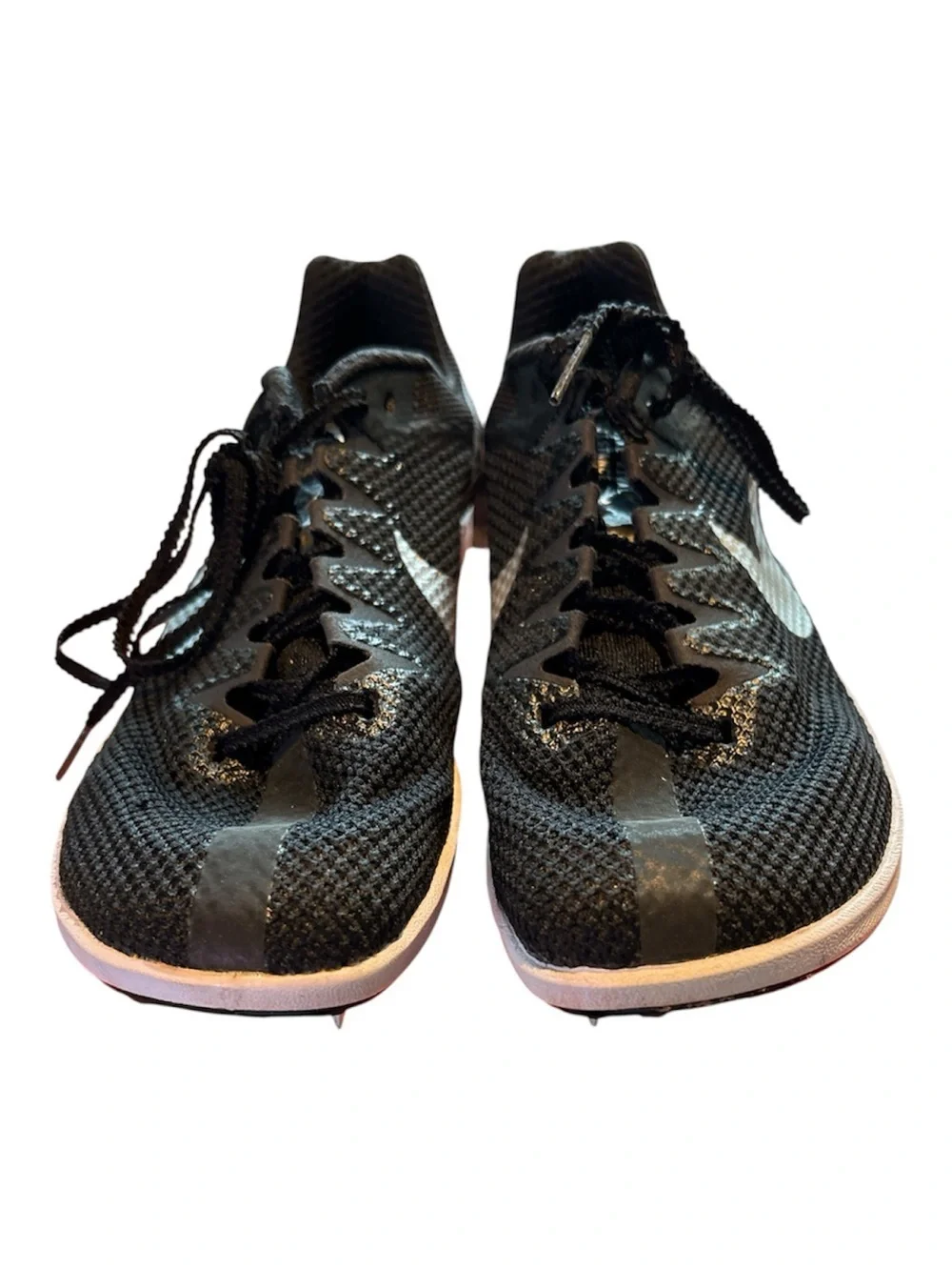 Nike Black and White Men's Track Spike Athletic Shoes
